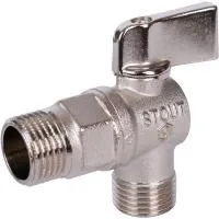 STOUT Кран SVB-0059-001212 шаровой угловой для бытовой техники 1/2