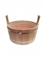 Шайка двуручная 12л с пластмассовой вставкой, ОЛЬХА