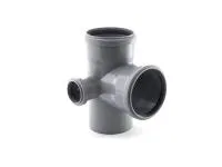 Крестовина двухплоскостная для внутренней канализации 110/110/50х87 левая РосТурПласт