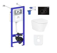 Комплект инсталляции и унитаза 7 в 1 Lavinia Boho Relfix Biore Rimless 87050192
