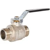 STOUT Кран SVB-0005-000025 шаровой полнопроходной, НР/НР, ручка рычаг 1