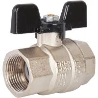 STOUT Кран SVB-0002-000020 шаровой полнопроходной, ВР/ВР, ручка бабочка 3/4 