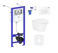 Комплект инсталляции и унитаза 7 в 1 Lavinia Boho Relfix Biore Compacto Rimless 87050179