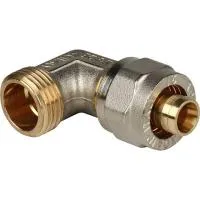 STOUT SFS-0006-001216 Угольник-переходник с наружной резьбой для металлопластиковых труб винтовой