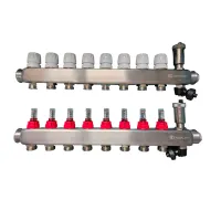 Коллектор 3/4 с регулирующими клапанами и расходомерами AQUALINK