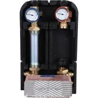 Насосная группа STOUT SDG-0038-282501 с теплообменником 28 пластин, без насоса в теплоизоляции