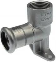 Отвод настенный с ушками внутренние резьба×press (длинные) KAN-therm