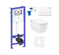 Комплект инсталляции и унитаза 7 в 1 Lavinia Boho Relfix Smart V-Clean 87561118  