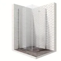 Прямоугольное душевое ограждение с раздвижными дверями 