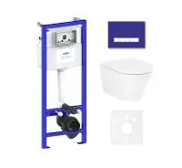 Комплект инсталляции и унитаза 6 в 1 Lavinia Boho Relfix Biore Compacto Rimless 75110139