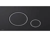 Кнопка для инсталляции (черный-мат/хром-глянец), Alcaplast (M778)